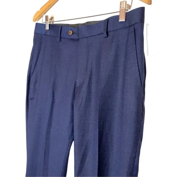 ZNT18 Men’s Navy Dress Pants Size 33 Classic Fit Formal Work NWT - Picture 2 of 5